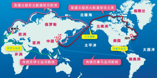 避开红海，中国集装箱海运船开辟北极新航线